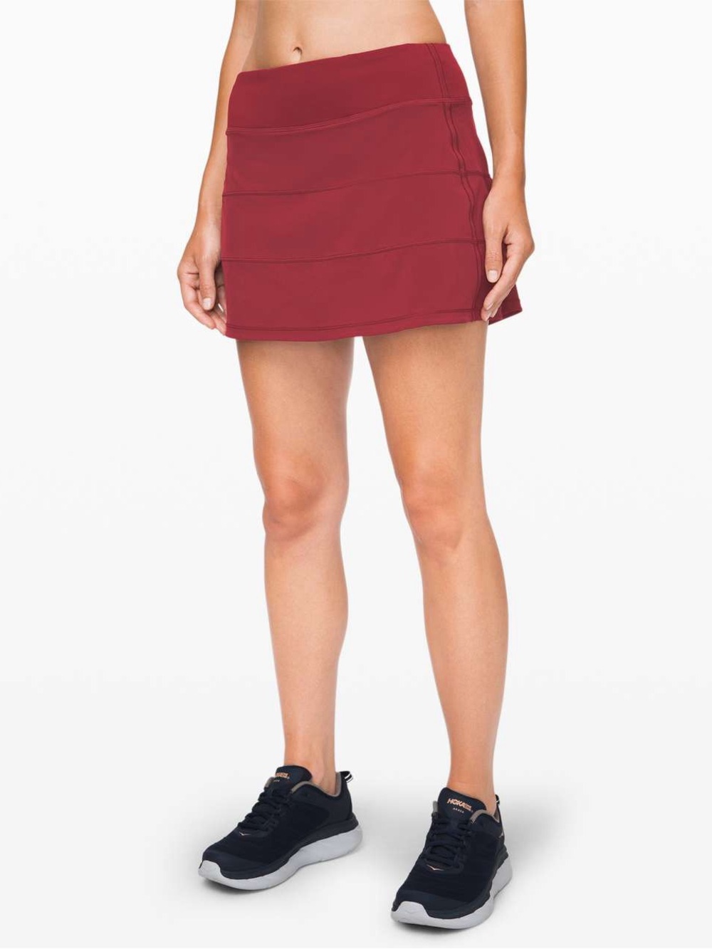 Lululemon Pace Rival Skirt 4-way Stretch 15" Red Size 12 Womens - Picture 2 of 9
